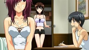 Hentai sex anime: Em trai đột nhập phòng chị gái gạ địt