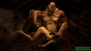 3D Hentai horror: Bị quái thú dùng tay làm tình